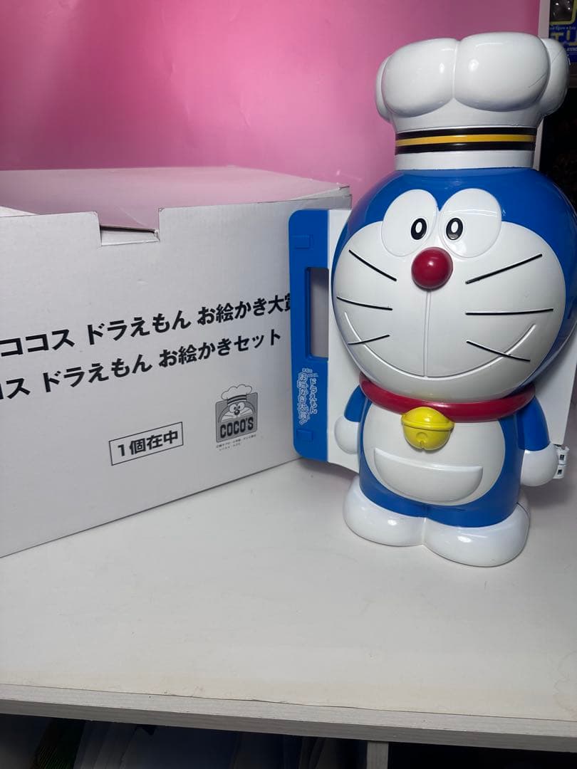 未使用 ドラえもん シェフ お絵かきセット 絵の具 クレヨン付き