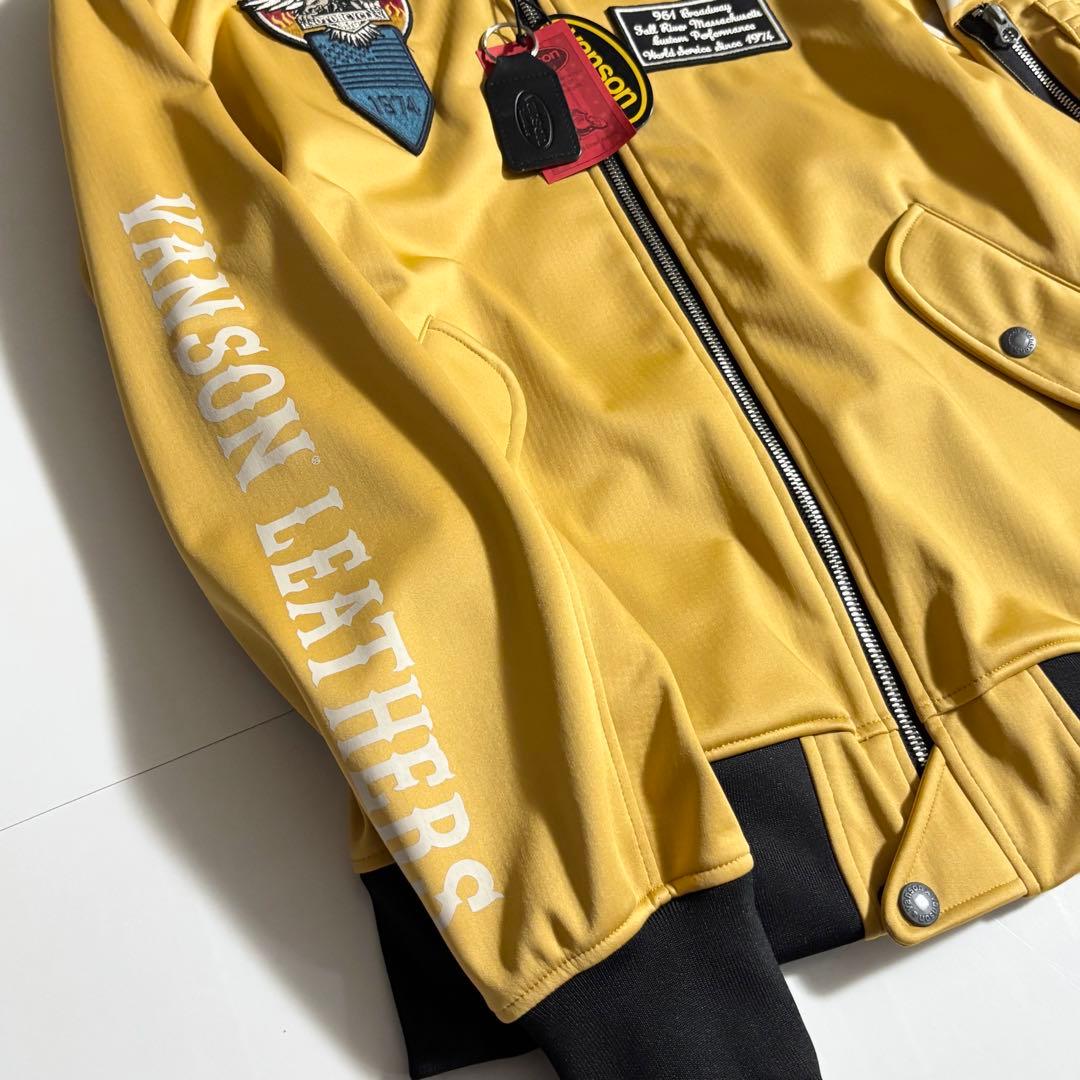 新　VANSON　バンソン　マスタード　ライダースジャケット　L