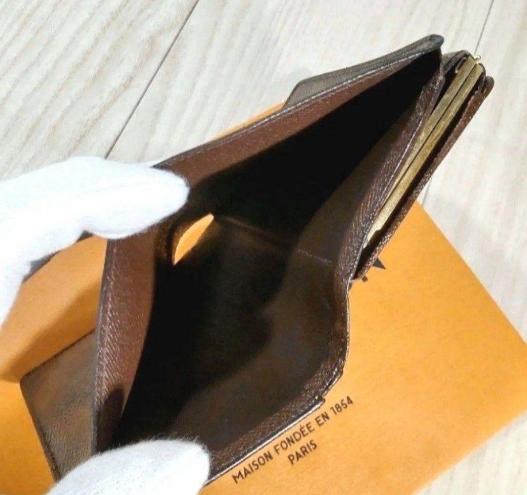 セ*ナ様 ☆極美品大人気本物鑑定済ルイヴィトンダミエがま口折財布