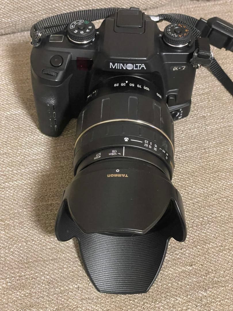 MINOLTA α-7 フィルムカメラ TAMRONレンズ付き