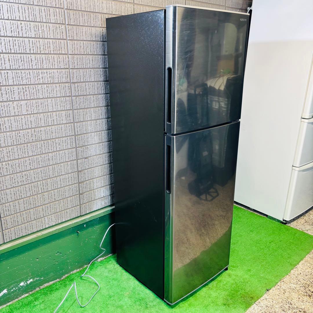 美品 SHARP 225L 冷蔵庫 おしゃれ ステンレス【地域限定配送無料】