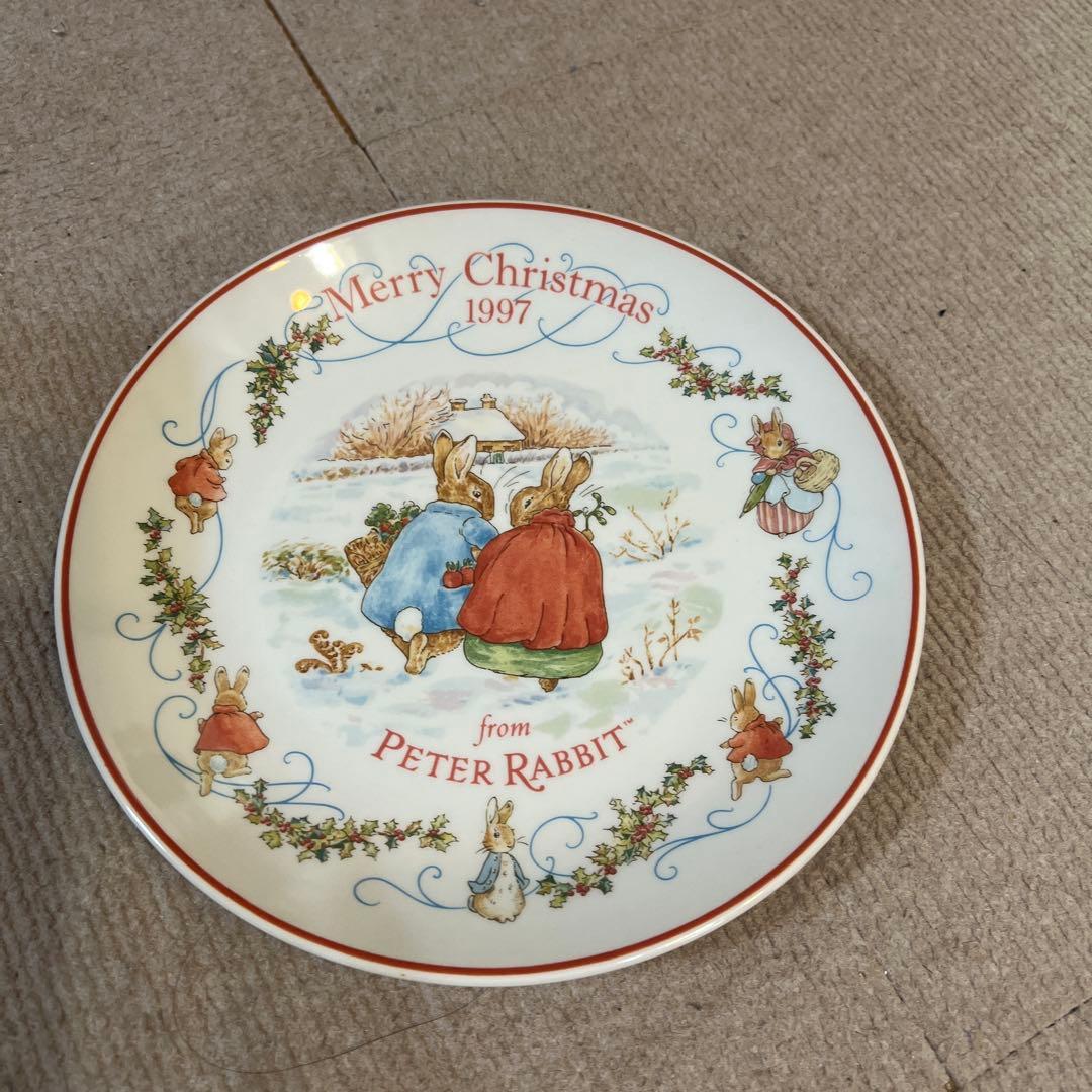 未使用　ウェッジウッド　ピーターラビットクリスマスプレート