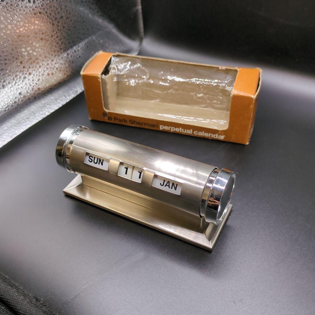 パークシャーマン 卓上デスクカレンダー ヴィンテージ レトロ 箱付き