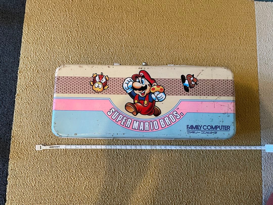 スーパーマリオ　缶バッグ　レトロ