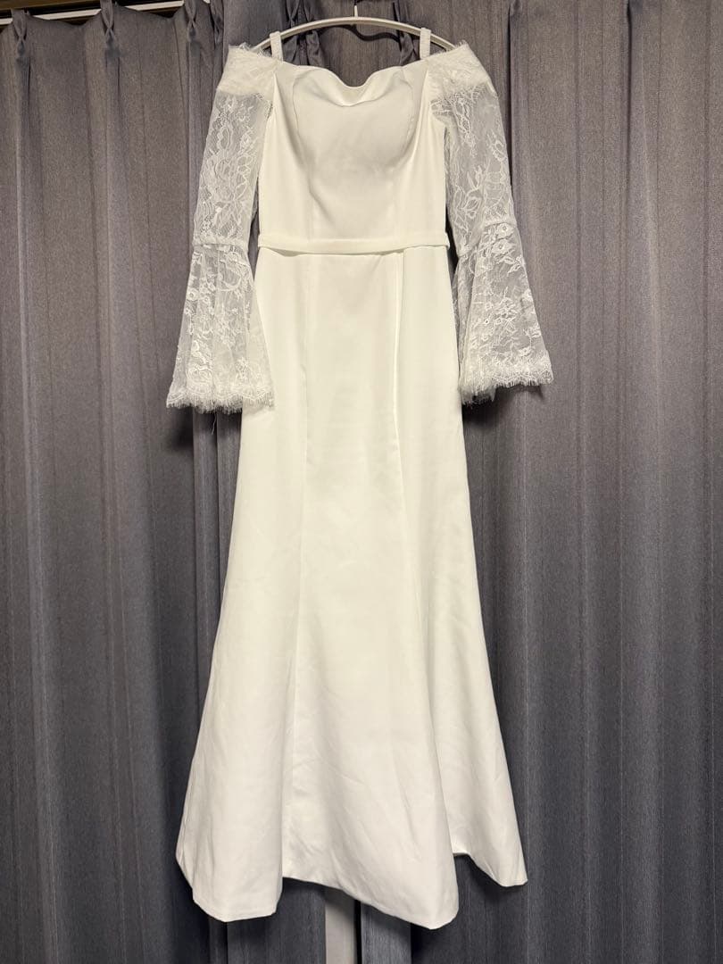 ビタースウィート　オフショルダー ウェディングドレス　前撮り　二次会　結婚式