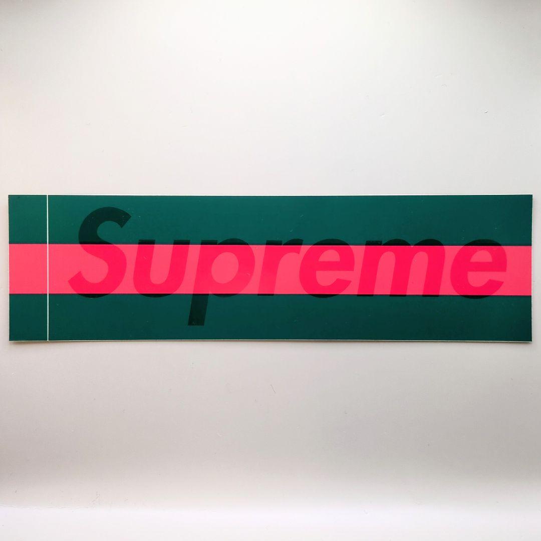 SUPREME GUCCI BOX LOGO STICKER 緑×赤