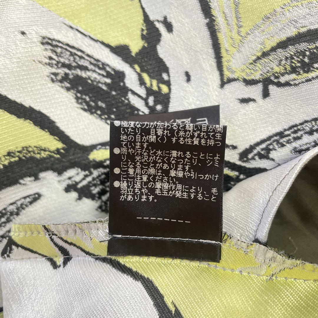 美品日本製 38【ADOREフラワージャガードひざ丈ドレス】ワンピース