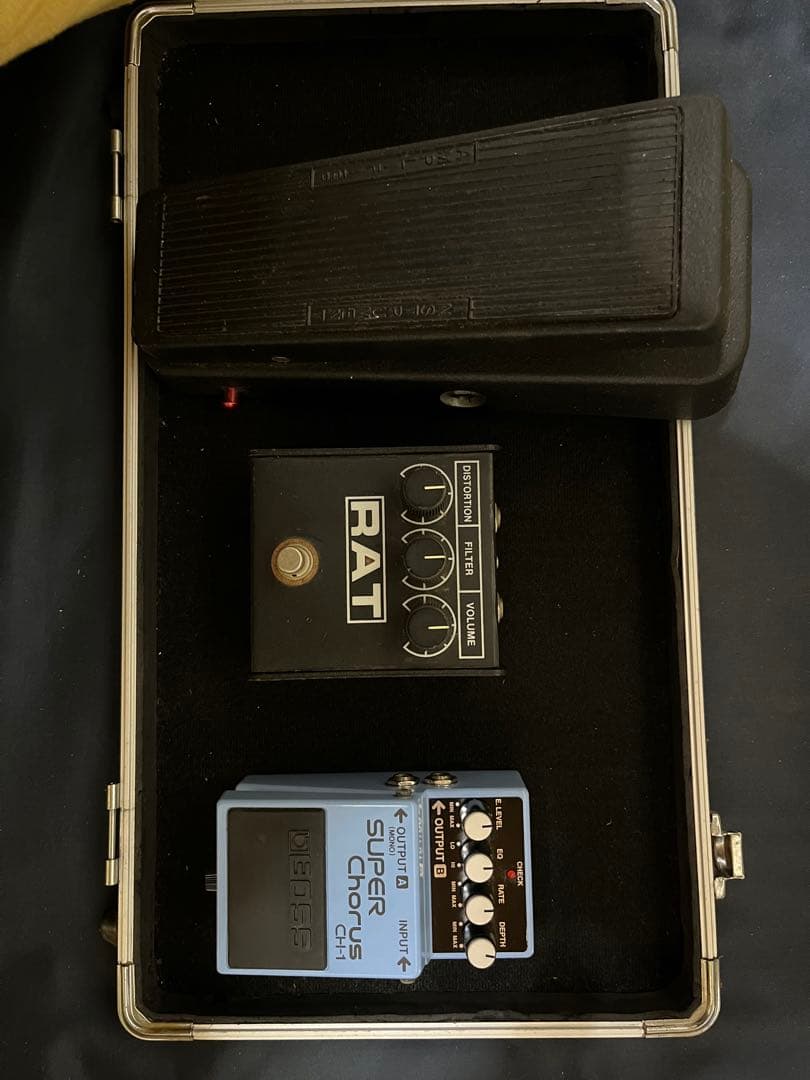 Cry Baby 95Qワウペダル、Proco RAT、SUPER Chorus