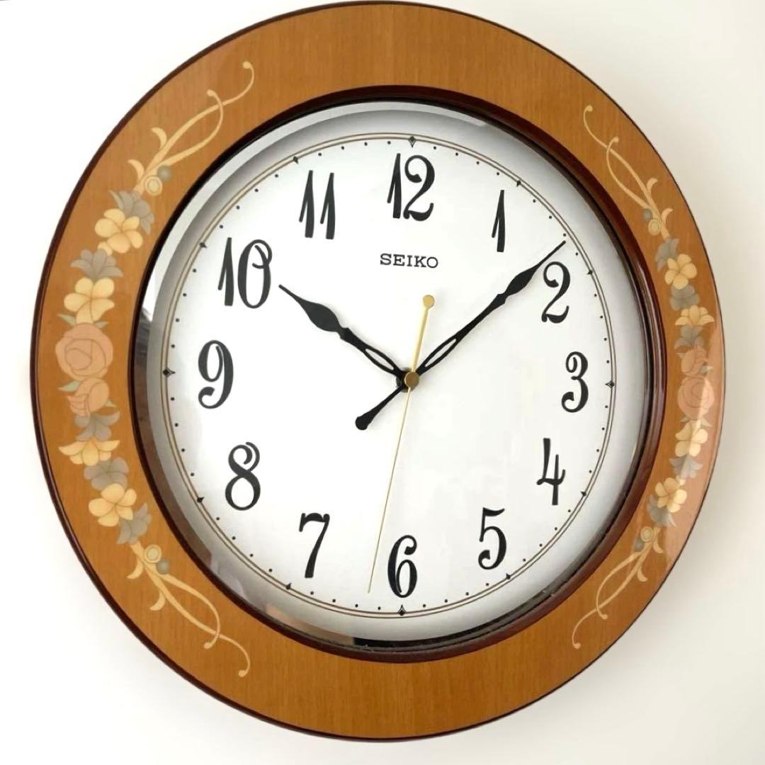 ⭐︎美品⭐︎ SEIKO 電波掛時計 象嵌ウォールクロック