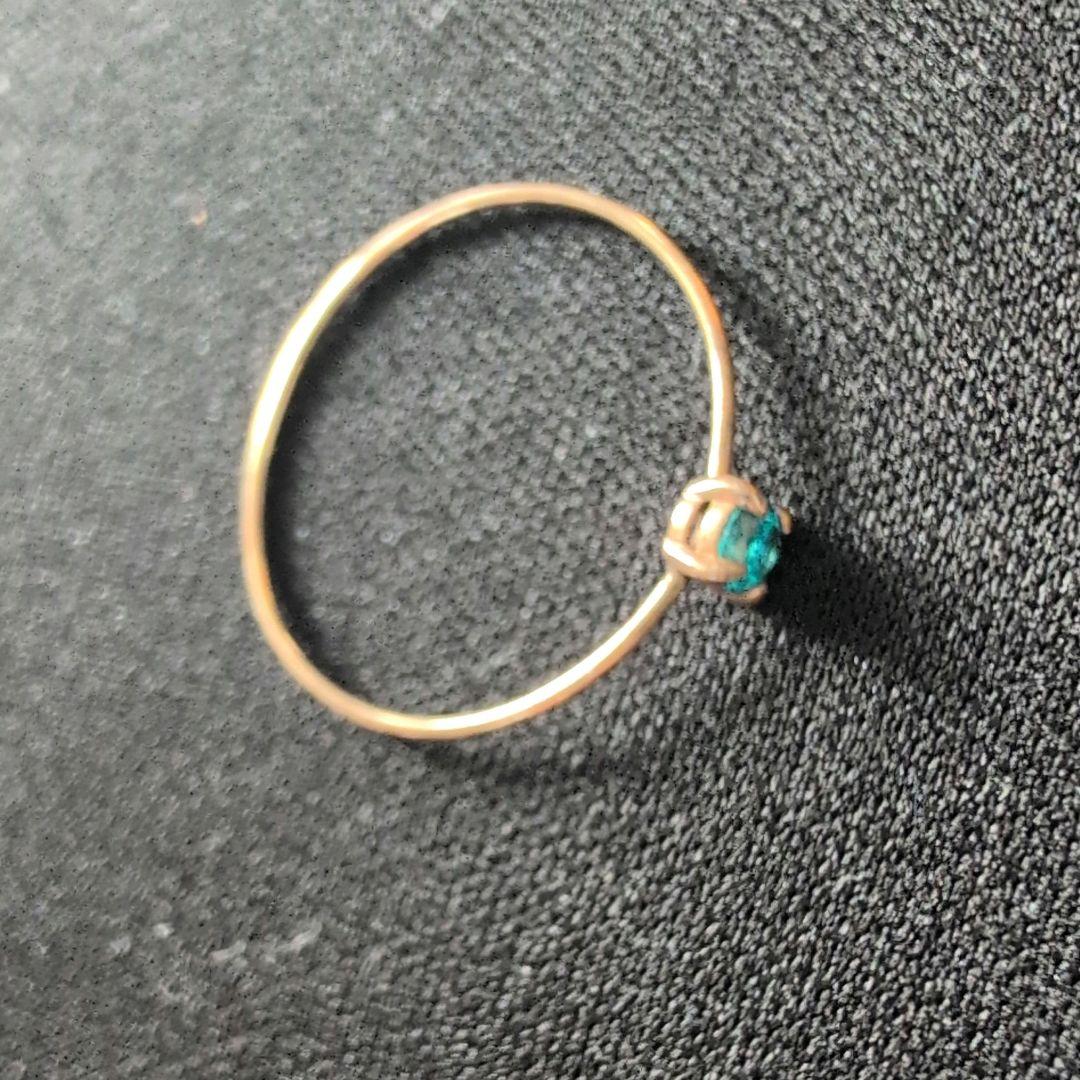 貴重★k10 パライバトルマリン リング　11号