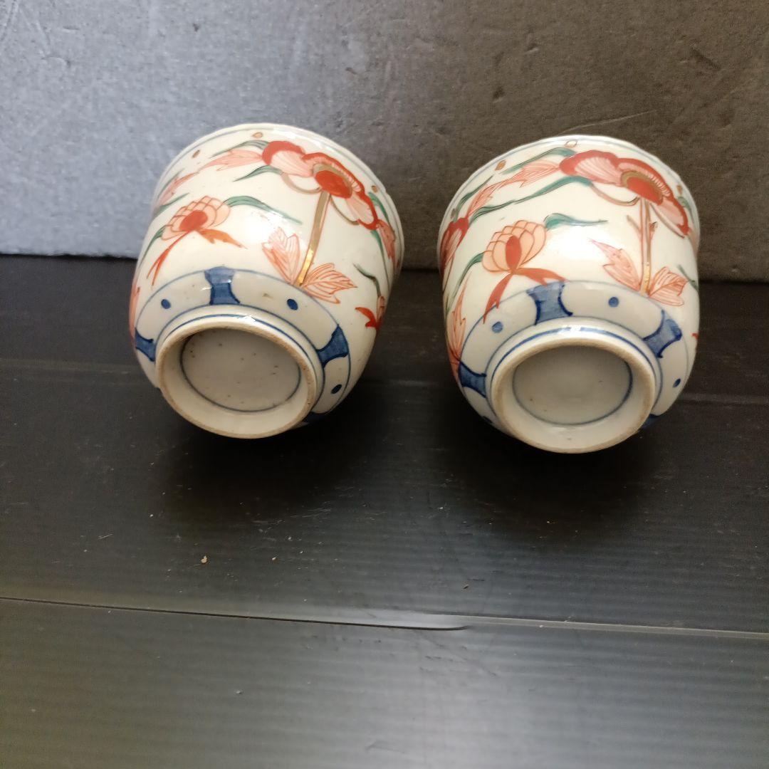 古伊万里　色絵蕎麦猪口