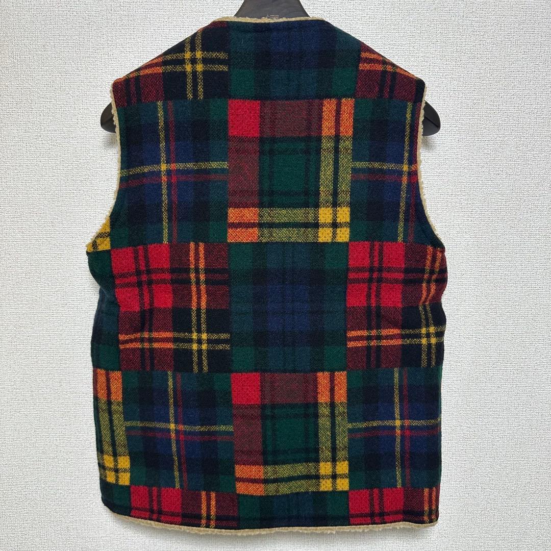 【中古】　SOPHNET. Johnson 米国製 裏ボア ベスト 赤 L