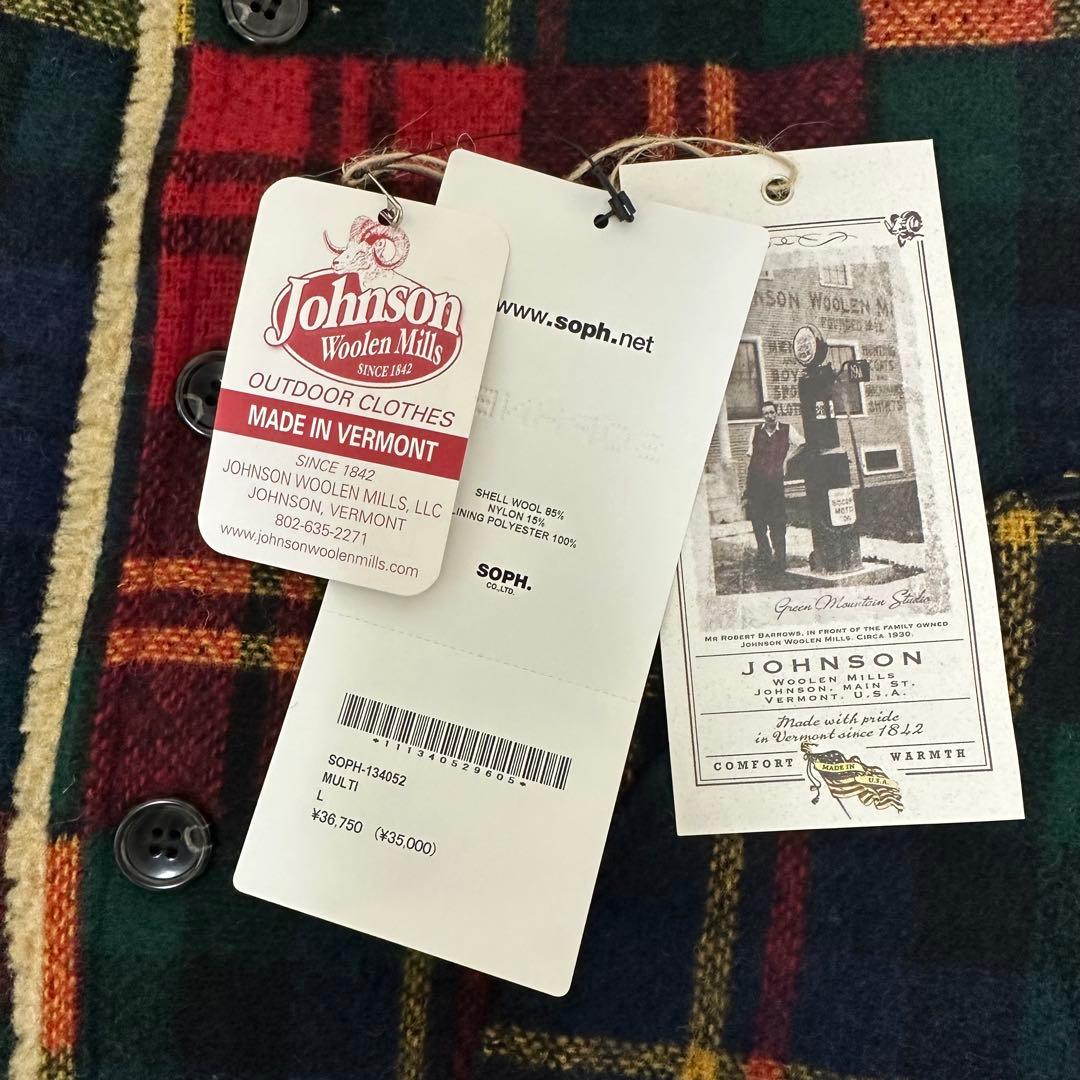 【中古】　SOPHNET. Johnson 米国製 裏ボア ベスト 赤 L