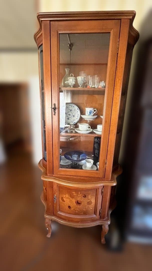 木製　ガラスキャビネット　ディスプレイケース　ショーケース　飾り棚　インテリア