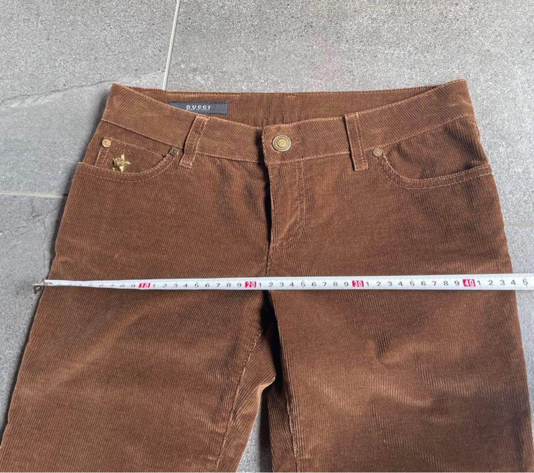 グッチ GUCCI 良質コーデュロイパンツ　美脚　ブラウン　美品 レア