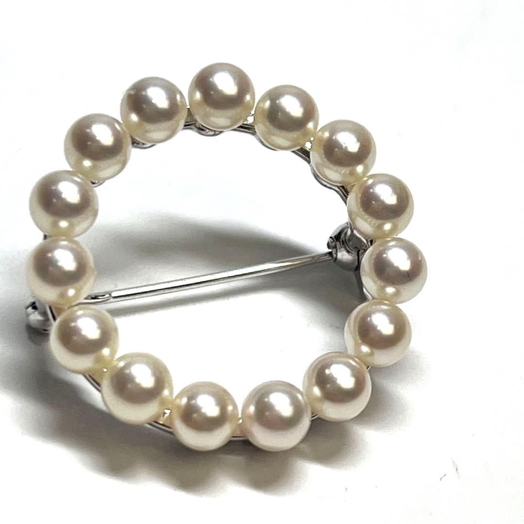 希少MIKIMOTO ミキモト パール ブローチ アコヤ真珠　本真珠　3.8g