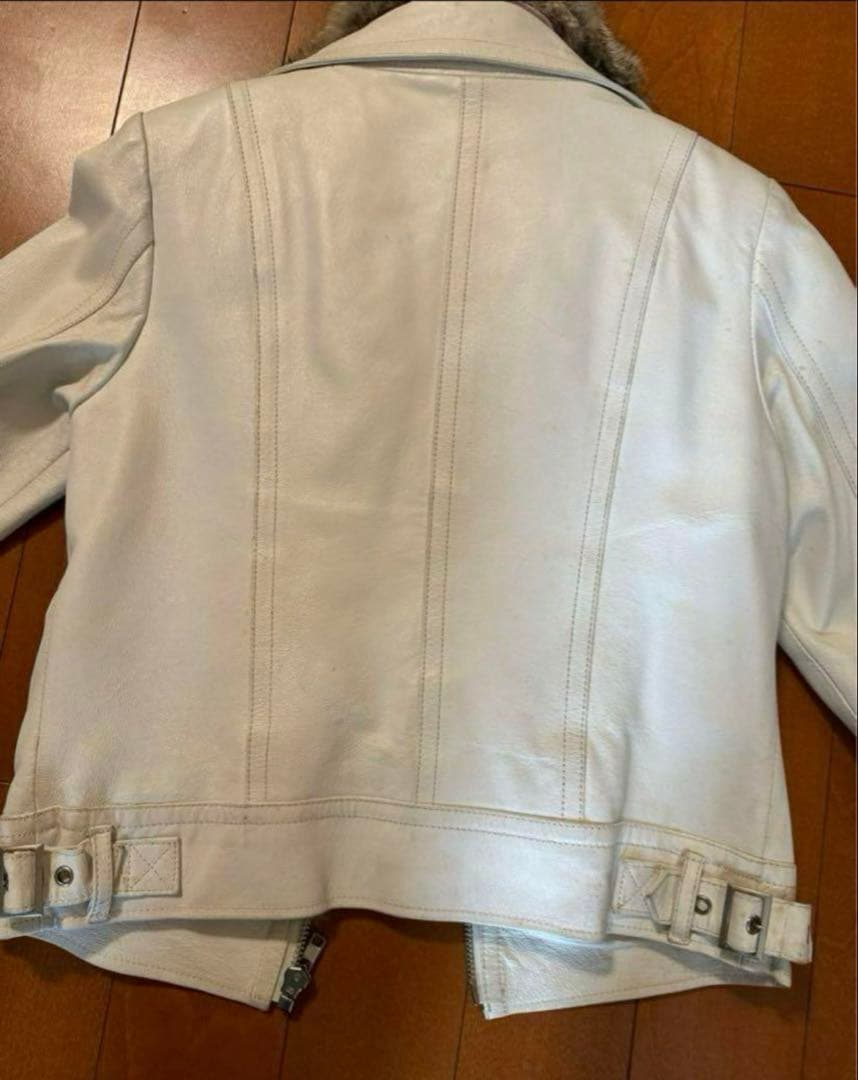 Glam 2nd y2kホワイトファージャケット