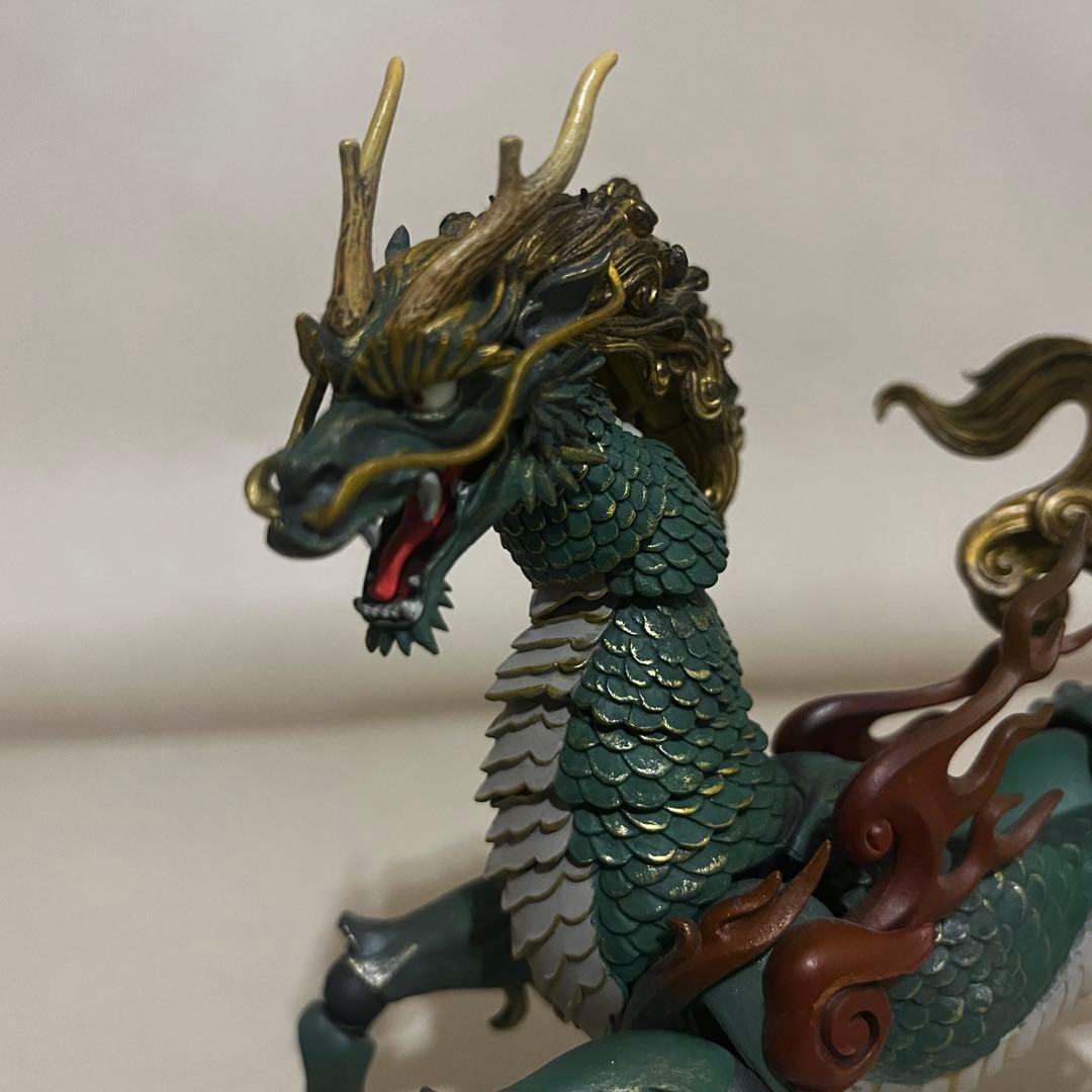 自在置物 ドラゴンフィギュア　箱無し　タケヤ式麒麟 着彩版 KT 海洋堂
