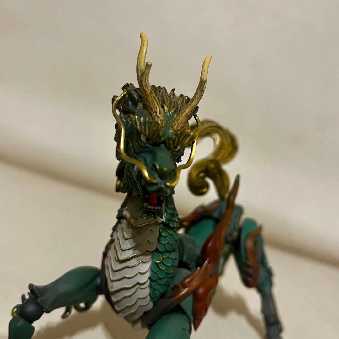自在置物 ドラゴンフィギュア　箱無し　タケヤ式麒麟 着彩版 KT 海洋堂