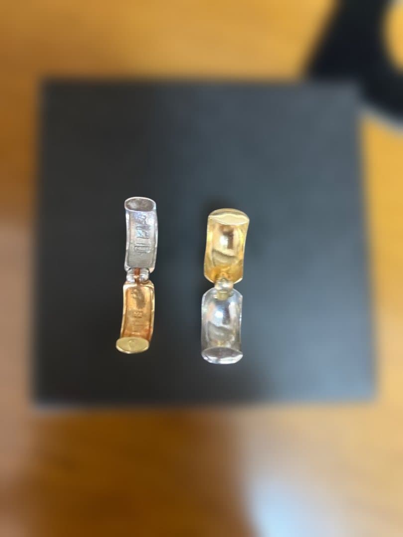 GSTV ピアリング k18 イヤリング　ゴールド　プラチナ