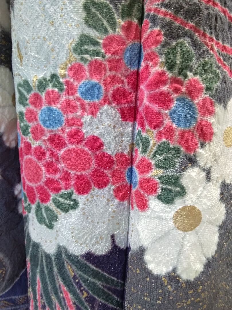 振袖フルセット、正絹振袖成人式、半襟重ね衿帯揚げ帯締め、唐織袋帯襦袢、ガード加工