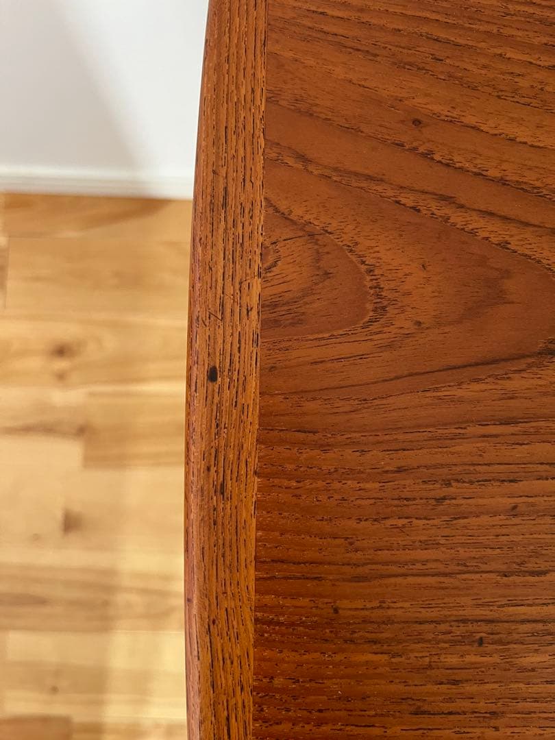 北欧ヴィンテージ　コーヒーテーブル　チーク　ラタン