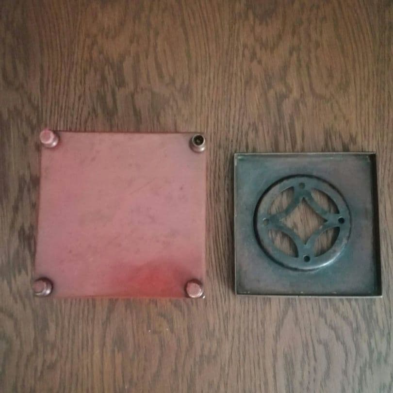 逸品　緋銅　毛織式　香炉　花活け　灰皿　松栄堂　明治金工　和骨董　アンティーク