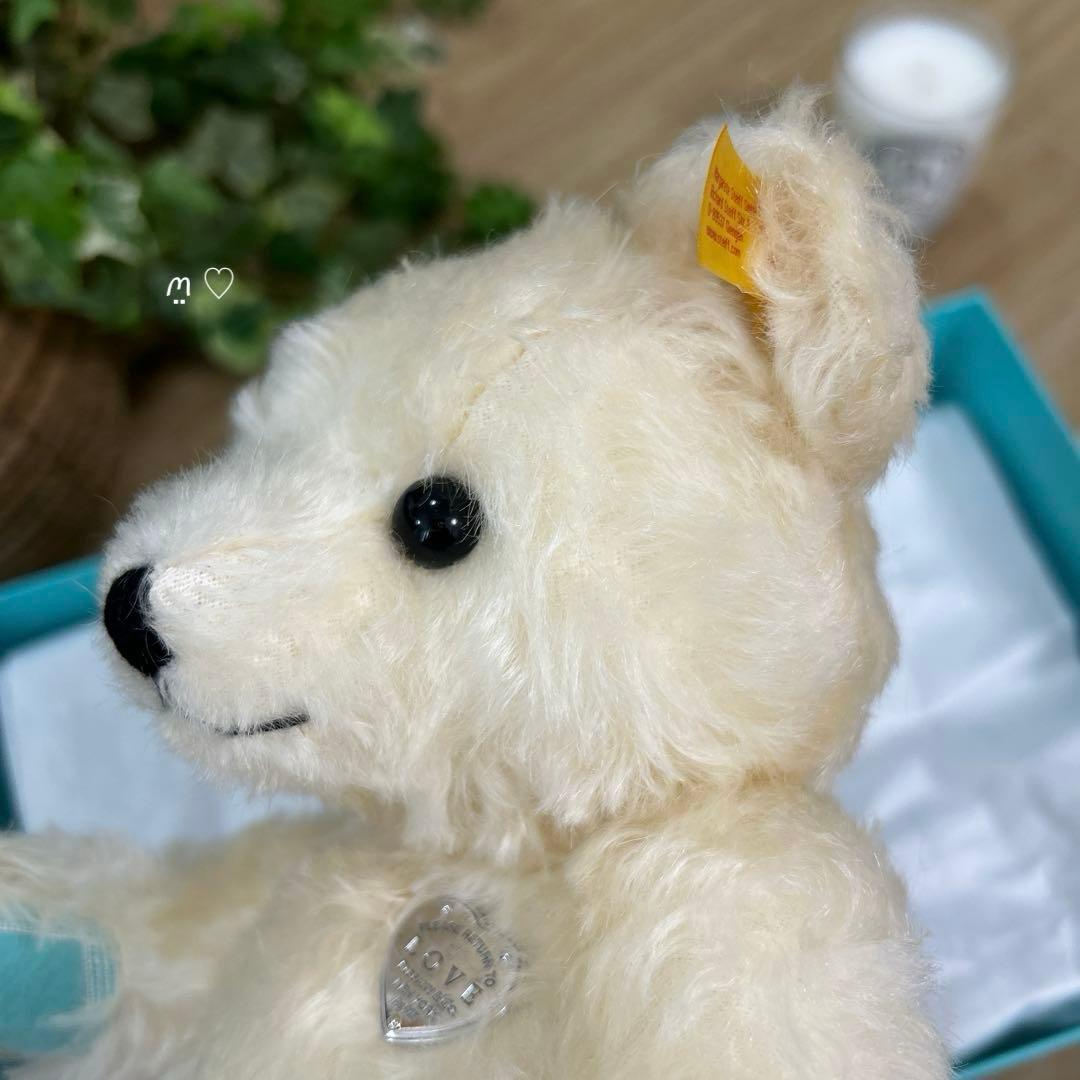 リターントゥティファニーラブテディベア　シュタイフコラボ　ホワイト　ぬいぐるみ