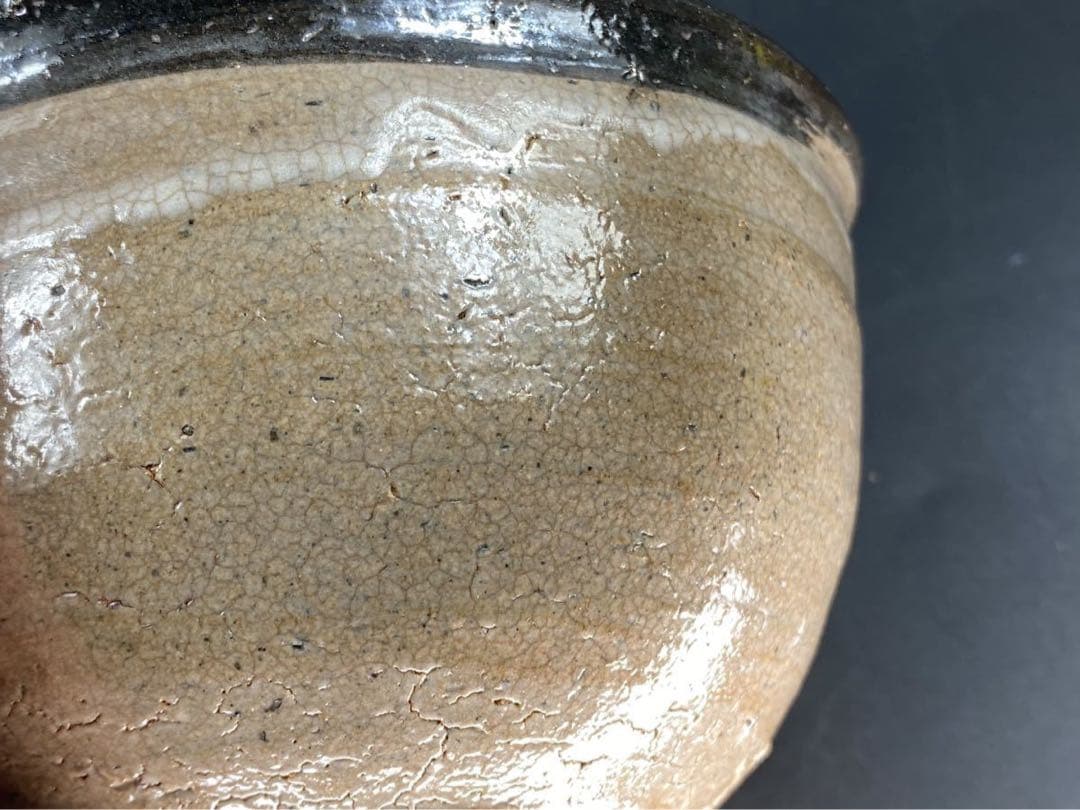 美★唐津皮鯨茶碗西岡小十茶道具李朝骨董川上清美小島直喜梅花皮矢野直人中川自然坊