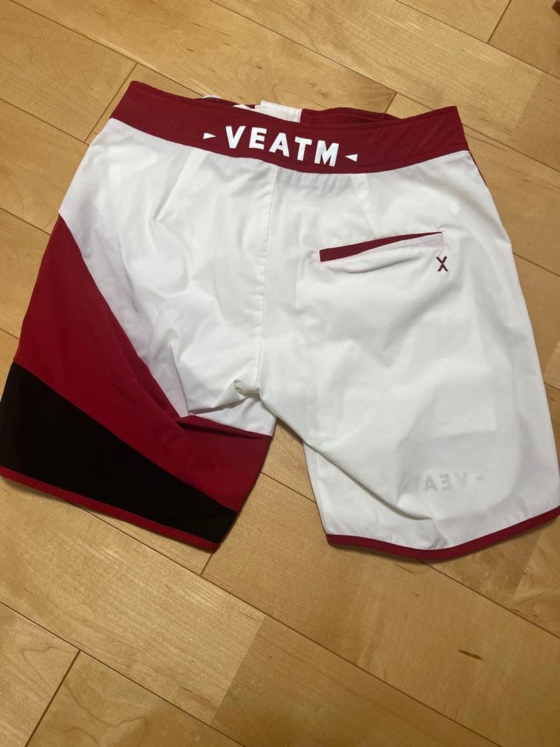 VEATM 水着 Sサイズ ホワイト/レッド/ブラック