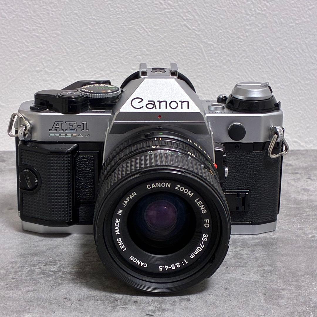 ⭐️美品⭐️モルト交換済⭐️Canon AE-1 PROGRAM ＋ズームレンズ