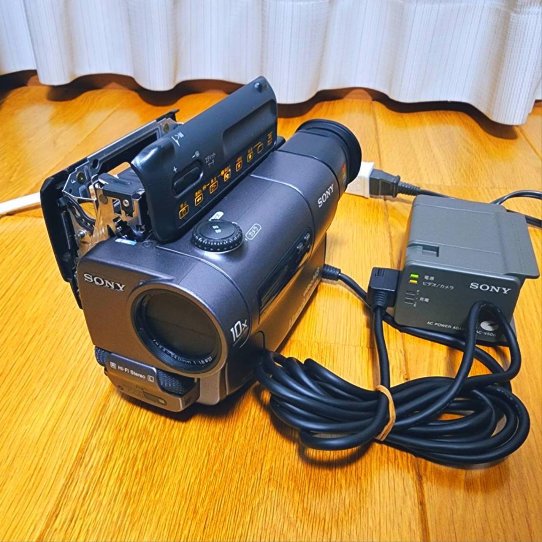 【動作確認済】SONY 高画質 Hi8 ビデオカメラ CCD-TR3 セット