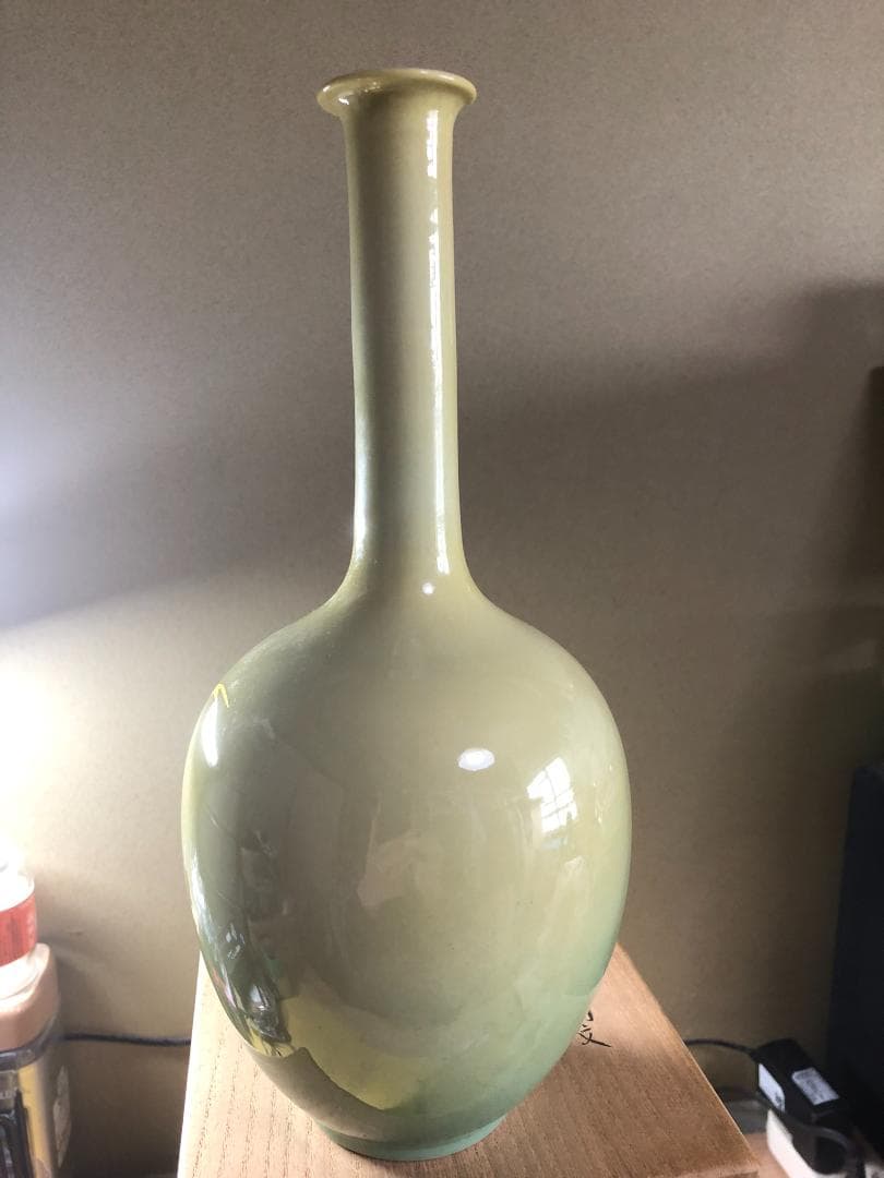 本物　九谷焼 人間国宝吉田美統 花生