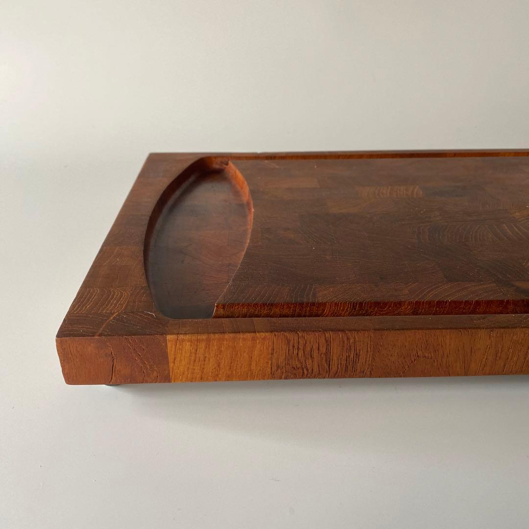 DIGSMED チーク カッティングボード 約45cm トレイ デンマーク 北欧