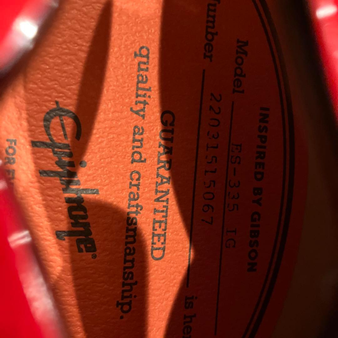 やま　Epiphone ES-335 セミアコースティックギター