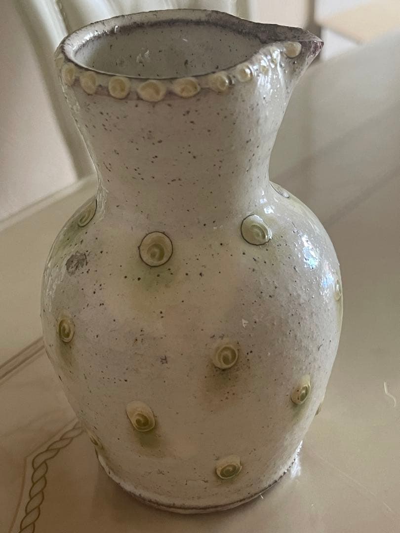 船木研兒　白釉壺　ピッチャー