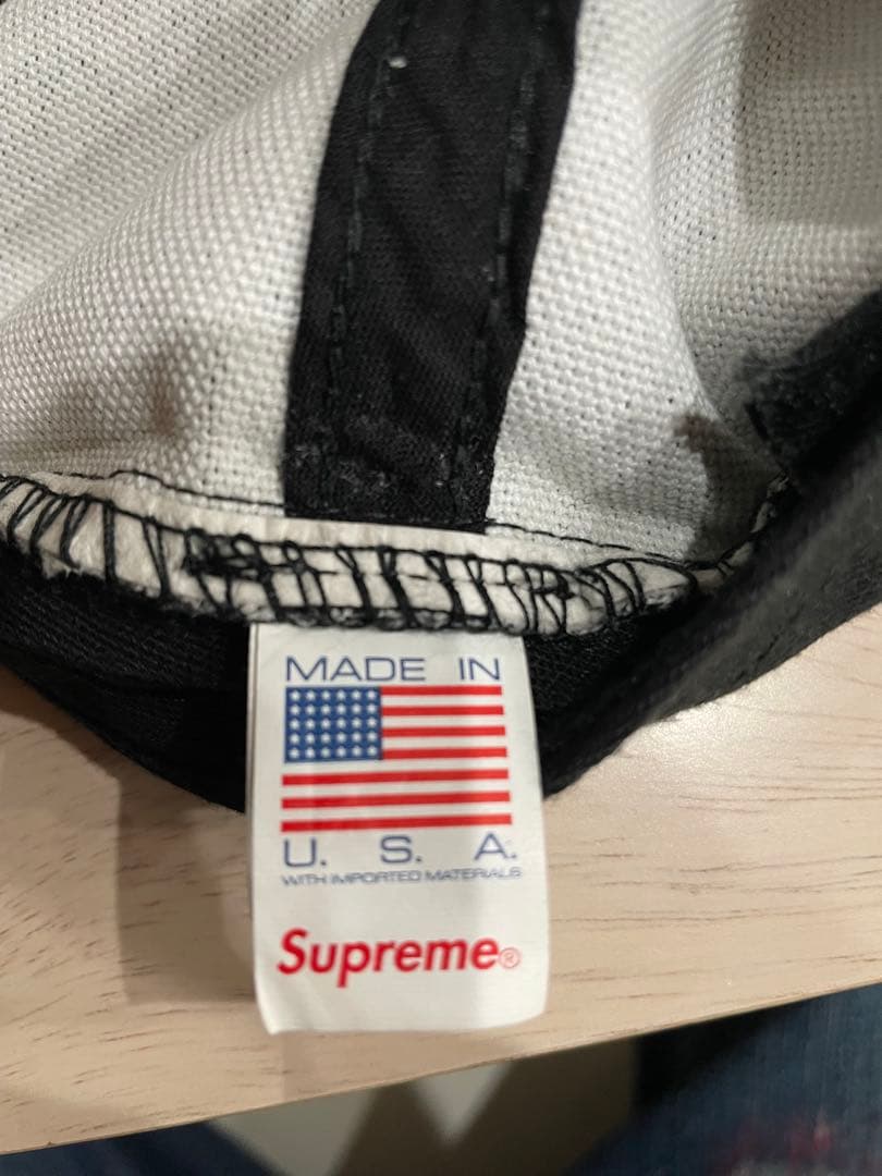 U*様 Supreme デニムキャップ ブラック/グレー