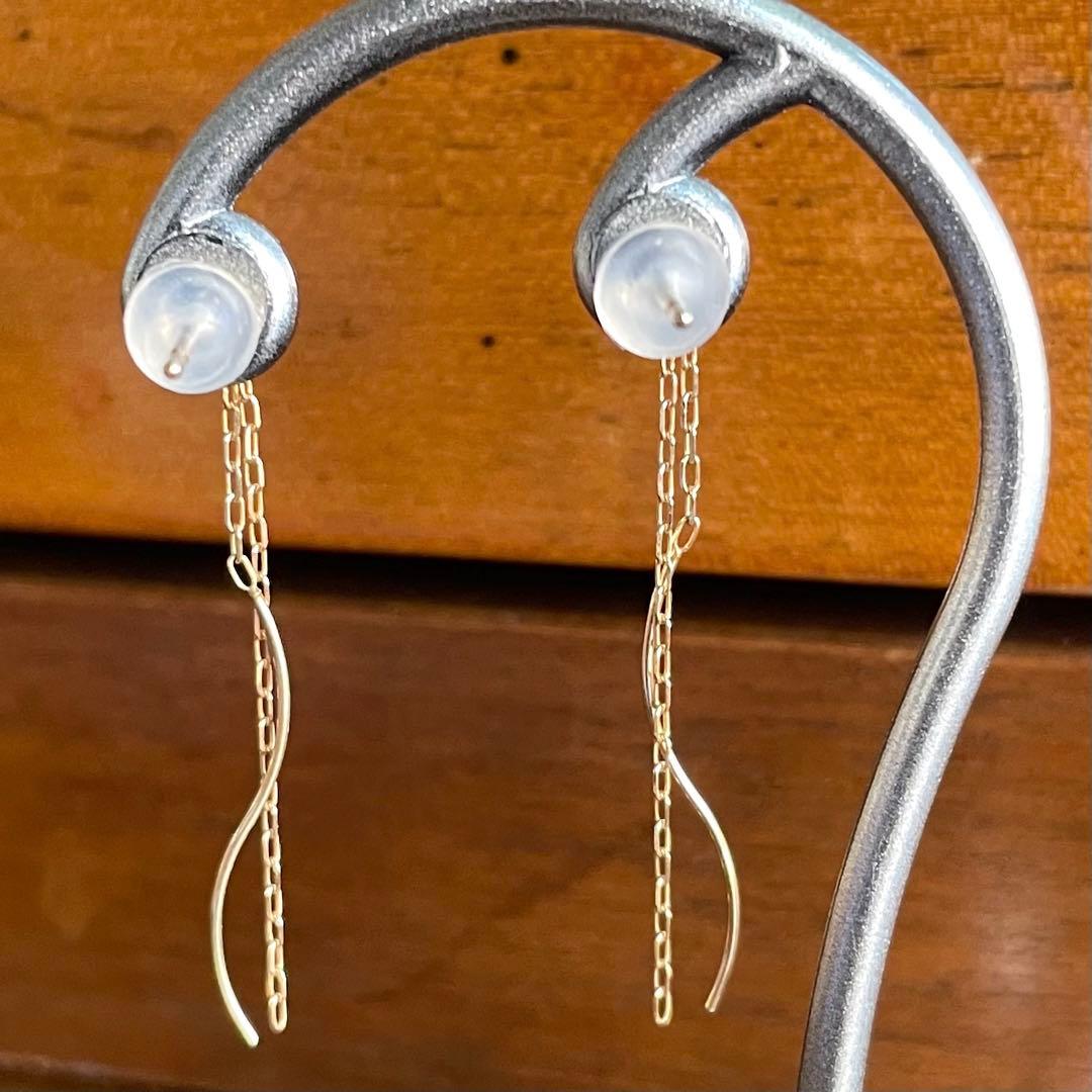 4℃ ヨンドシー K10 ピアス チェーンピアス 0.48g 専用ページ