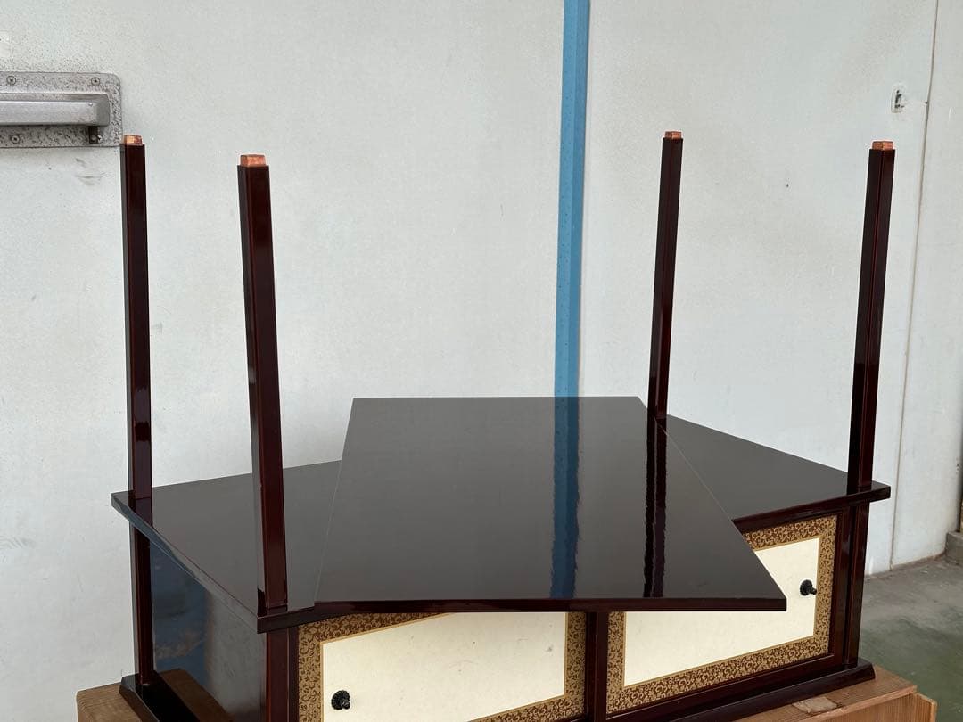 a453 送料無料 組立式 紹鴎棚 木製 漆器 茶道具