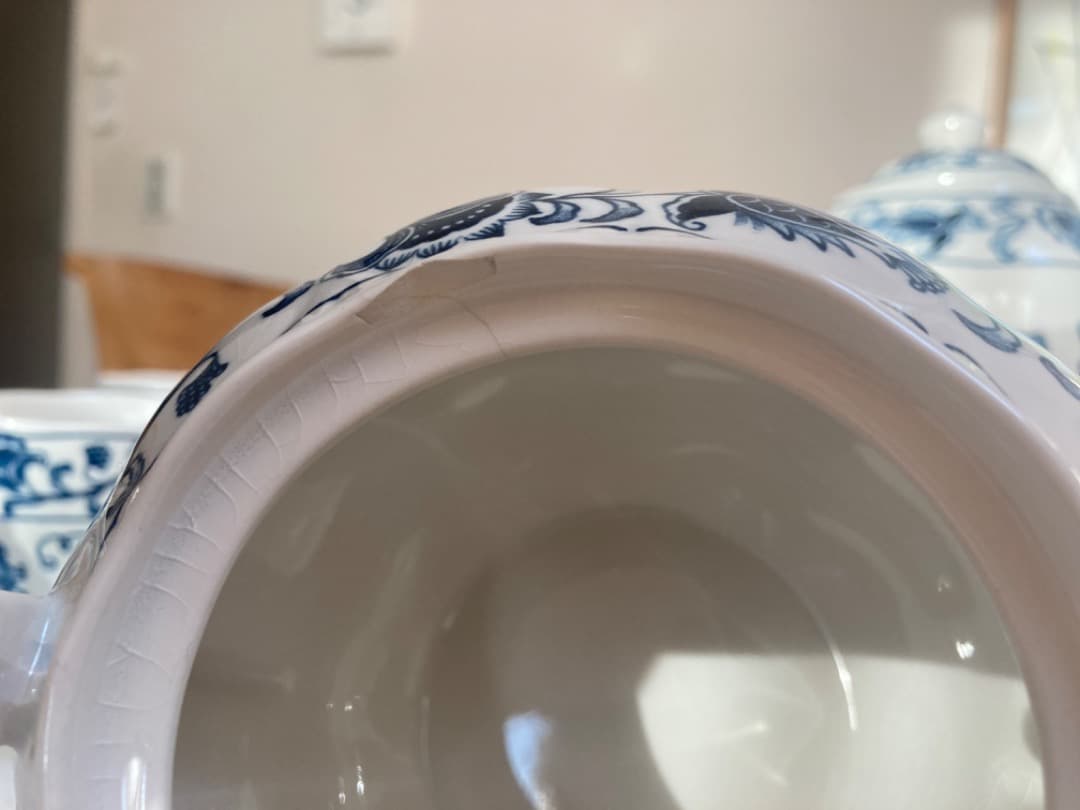 NITTO ニットー　ブルーオニオン　ティーカップ　ポット　セット