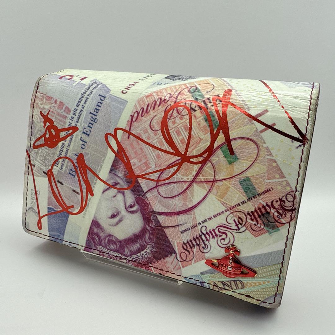 空 豆子 様Vivienne Westwood マネー＆ウォレス 二つ折り財布.