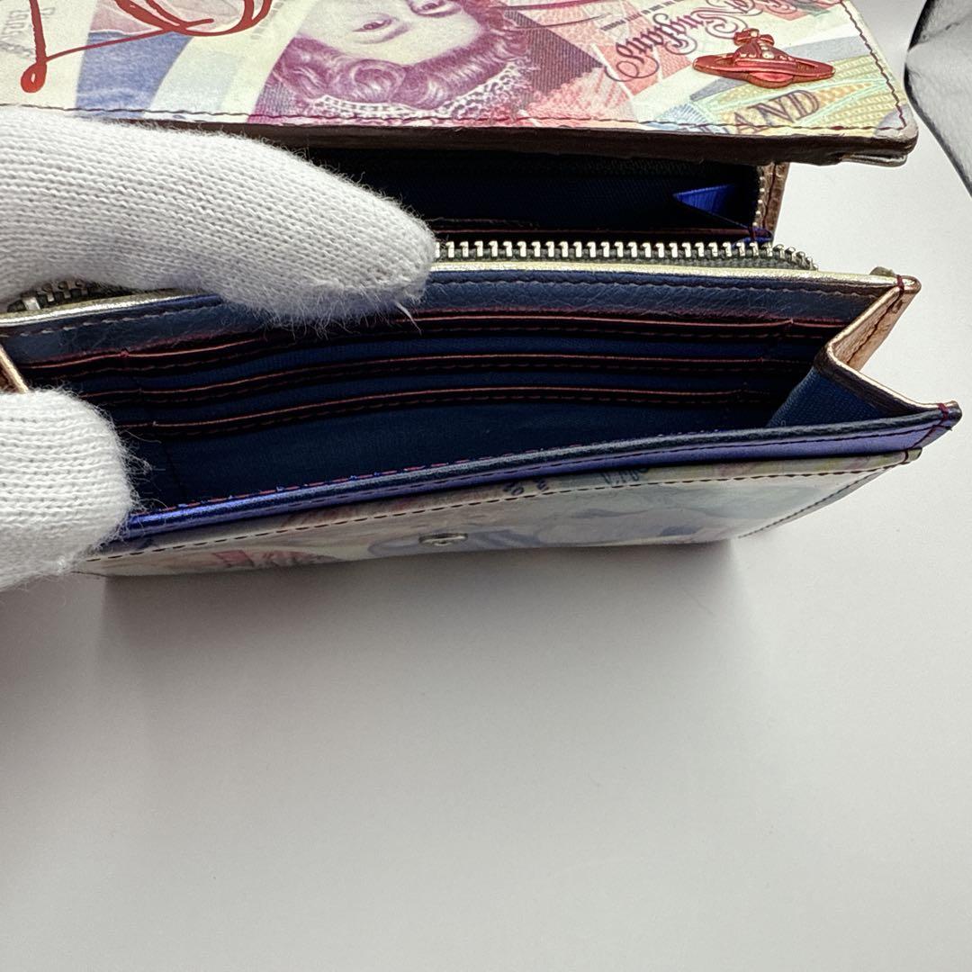 空 豆子 様Vivienne Westwood マネー＆ウォレス 二つ折り財布.