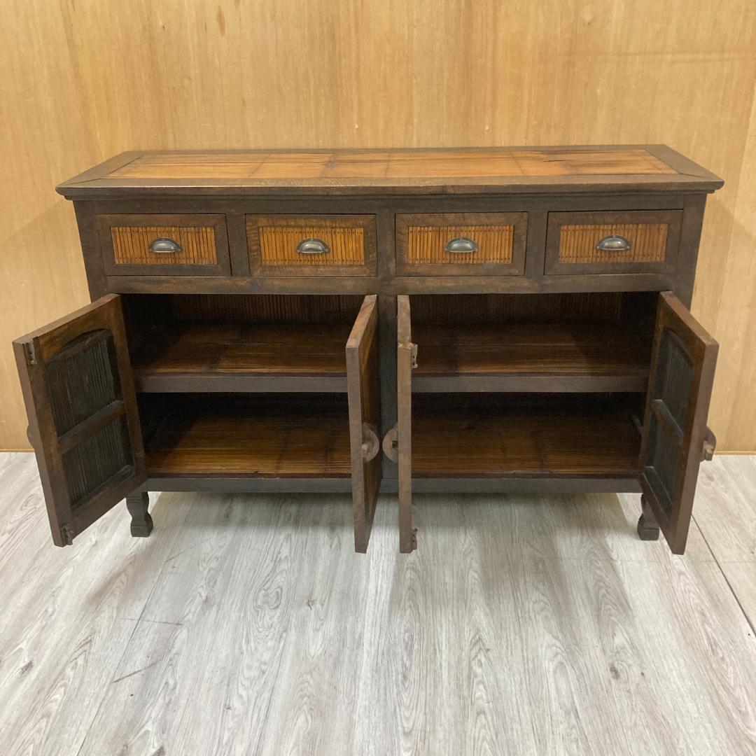 まゆみ　アジアン　バンブー　サイドボード　キャビネット