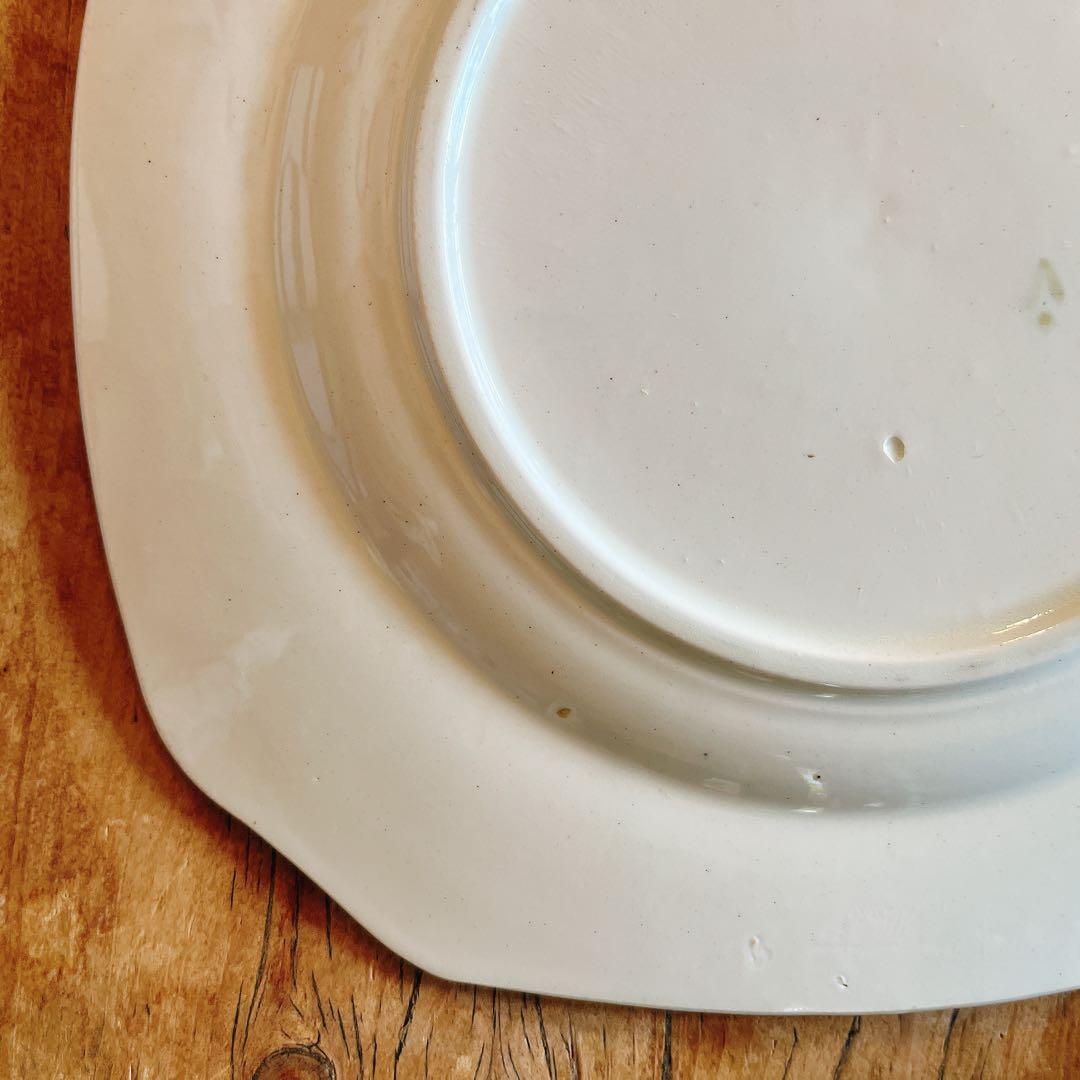 リュネビル　ポリクロームのスクエアプレート