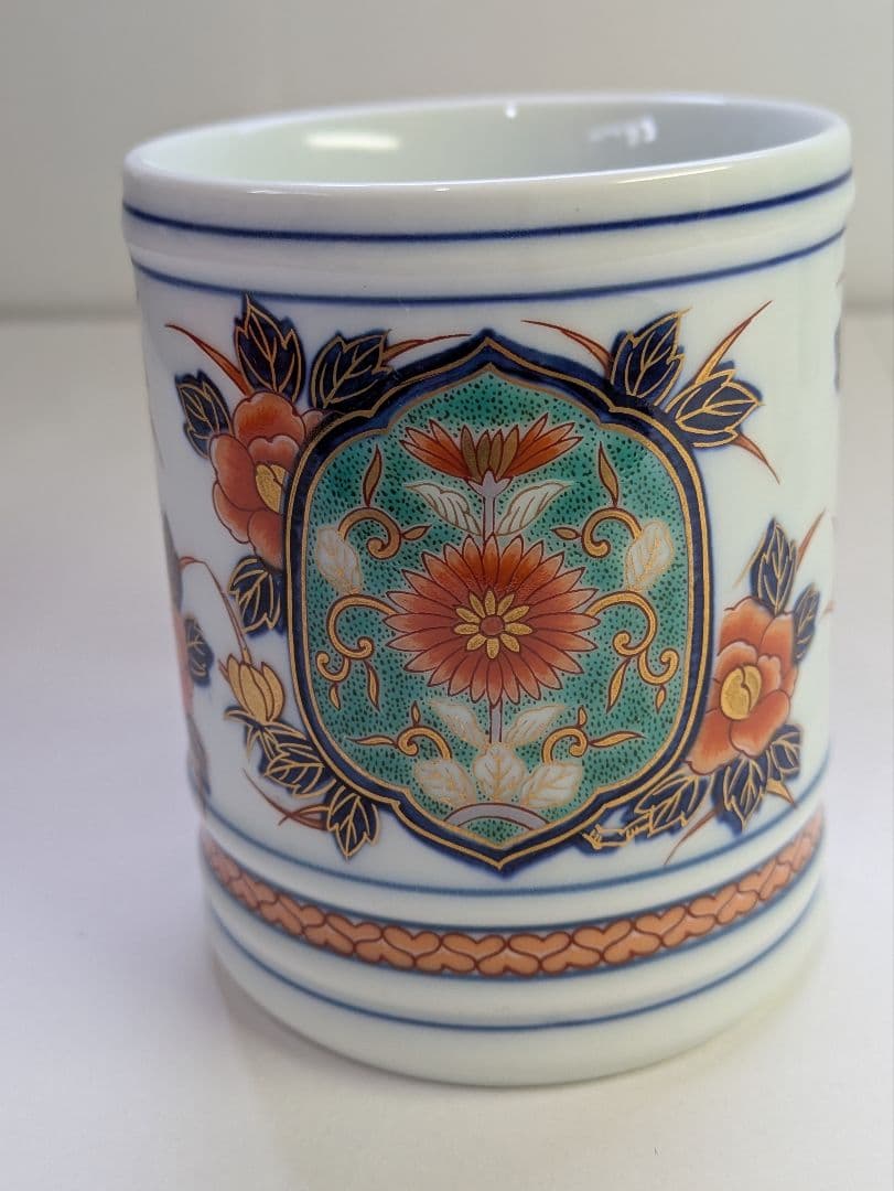 有田焼、其泉、マグカップ、ビヤマグ、ぐい呑2対4客、銘「其泉」有、箱無