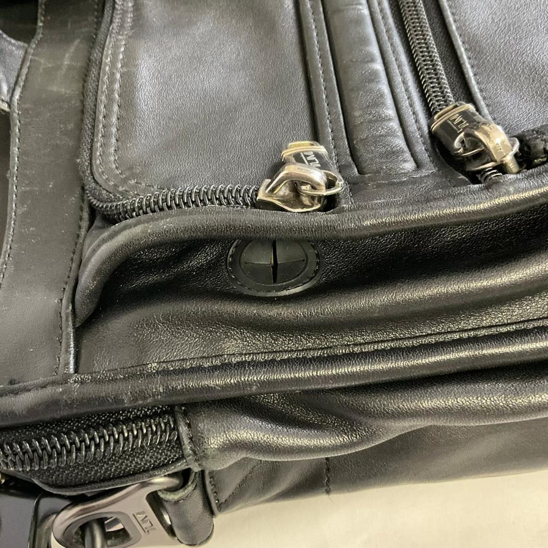 TUMI トゥミ ビジネスバッグ オールレザー ブリーフケース ショルダーパット