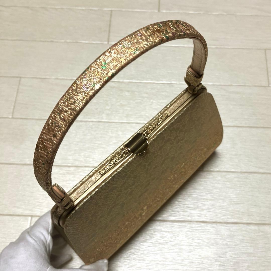 東京芝山　草履バッグセット　箔散らし　ゴールド