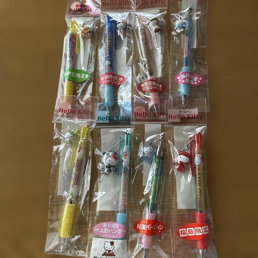 d*3様 Hello Kitty ボールペン 7本　シャープペン1本　ご当地キテ