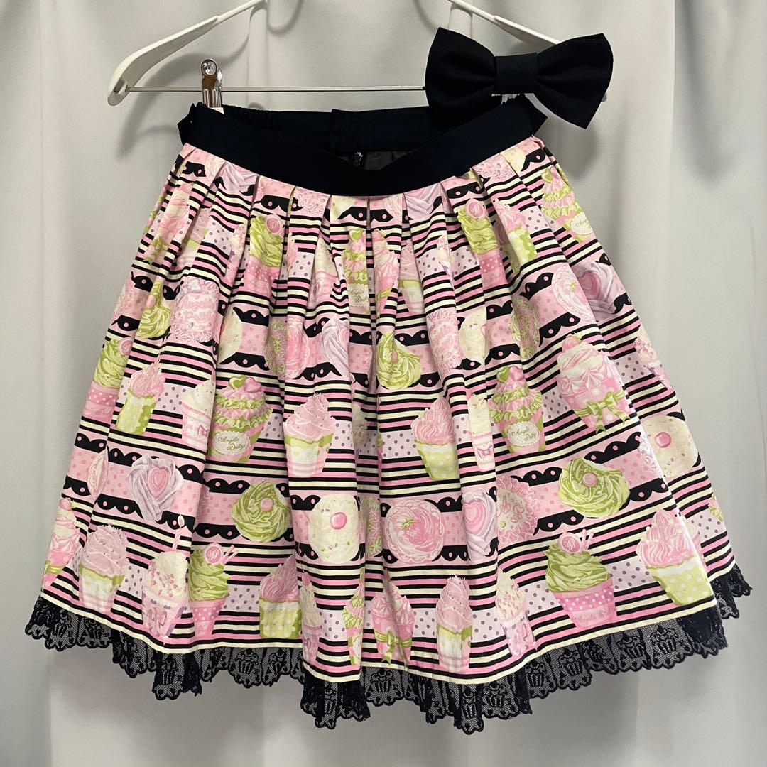 アンジェリックプリティ ホイップマジック カップケーキ柄スカート