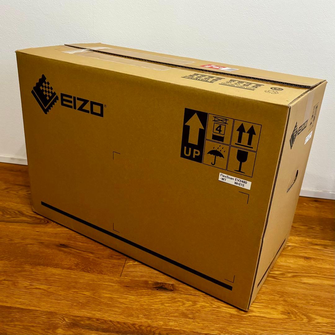 EIZO EV2480 ホワイト　電源ケーブル＋タイプCケーブル＋箱付き